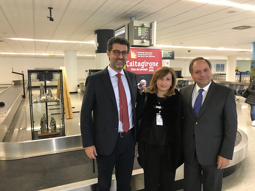I Presepi di Caltagirone in mostra in aeroporto fino al 6 gennaio